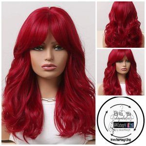 ARIEL I Soft Beach🧜‍♀️ Wave Curls in Intense Pomegranate Red